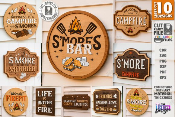 Download S’mores Station Signs Laser Cut Bundle - Premium Resources