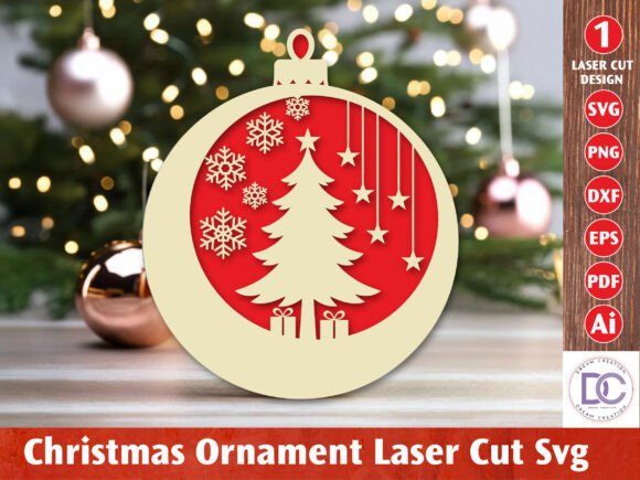 Download Christmas Ornament Laser Cut File - Premium Resources