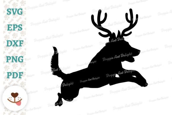 Download Christmas Malinois Dog Reindeer Antlers - Reindeer Collection