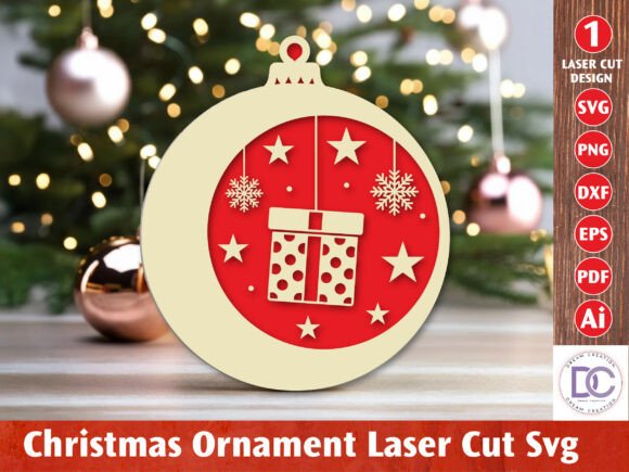 Download Christmas Ornament Laser Cut File - Premium Resources