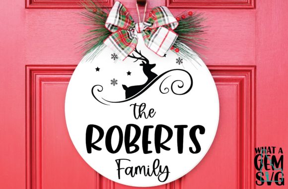 Download Reindeer Door Hanger Welcome Sign - Reindeer Collection