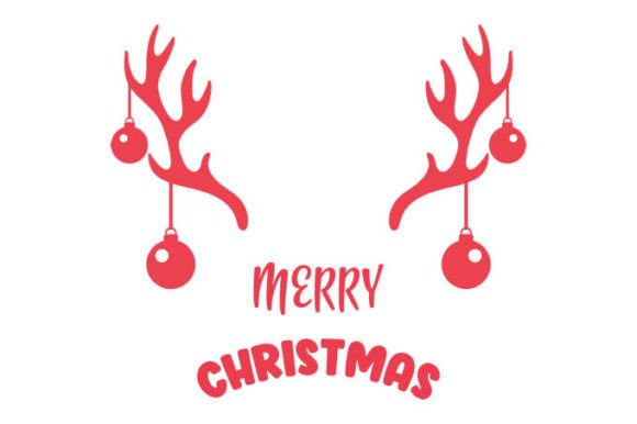 Download Letters with Reindeer Antlers Designs Ve - Reindeer Collection