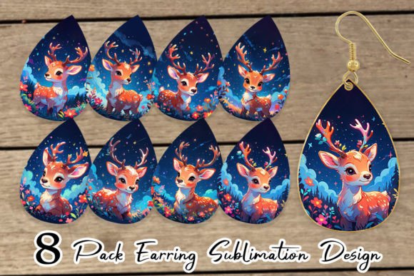 Download Earring Cute Reindeer - Reindeer Collection