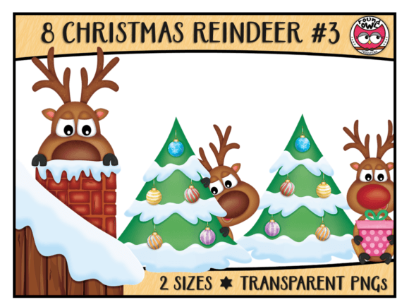 Download Christmas Reindeer Clipart #3 - Reindeer Collection